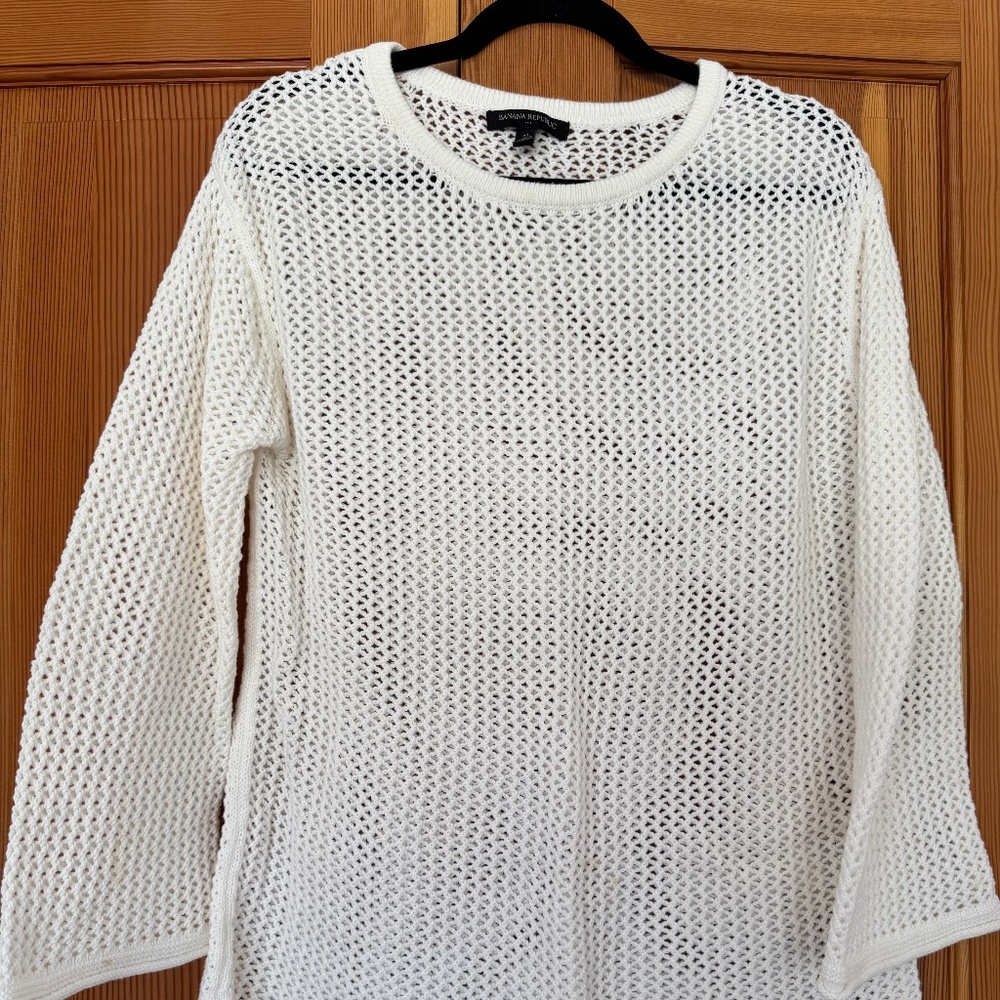 Open weave sweater